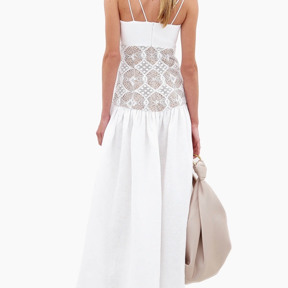 Pilar Linen & Lace Maxi Dress - Picture 2 of 8